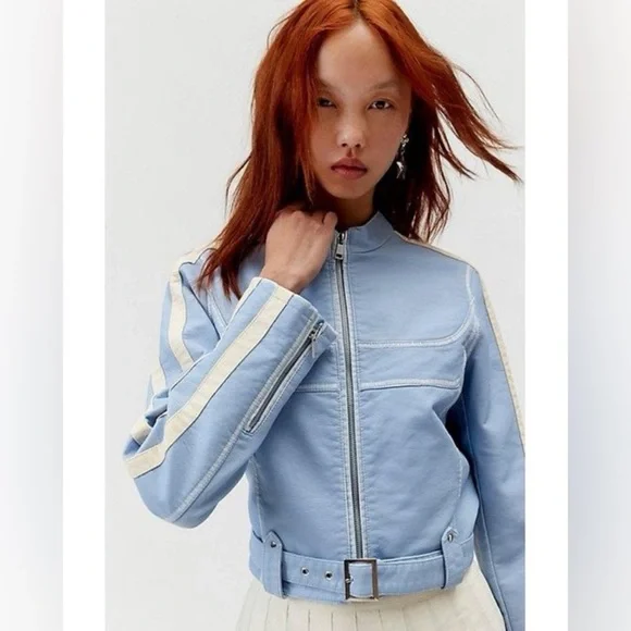 ISO of this Baby Blue Jordan Moto Jacket from Urban Outfitt - Picture 3 of 5